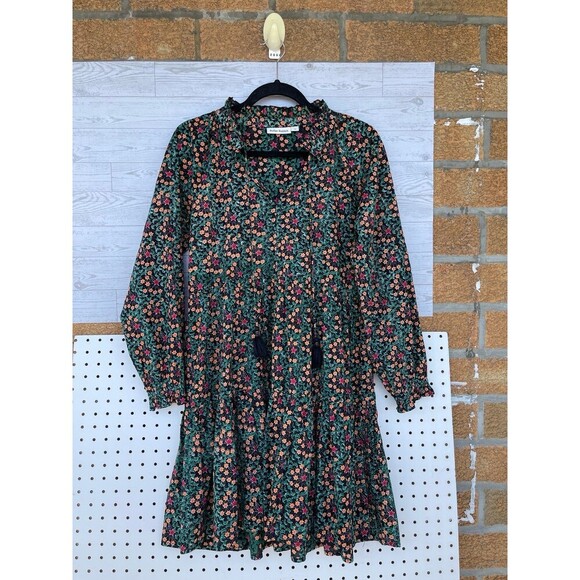 Roller Rabbit Women's Moon Star Print Long Sleeve Dress Tassel XS - Picture 1 of 10